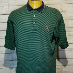 Polo Ralph Lauren Golf L Striped Green Shirt